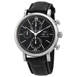 Portofino Chronograph Automatic Black Dial Men's Watch 3910-29