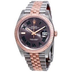 Datejust 41 Slate Dial Automatic Men's Steel and 18k Everose Gold Jubilee Watch 126331GYRJ