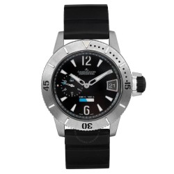 Pre-owned Jaeger-LeCoultre Master Compressor GMT Automatic Black Dial Men's Watch Q187T670