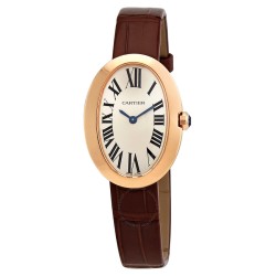 Pre-owned Cartier Baignoire Silver Dial Ladies Watch W8000007