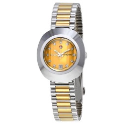 Original Diastar Automatic Diamond Gold Dial Ladies Watch R12403633