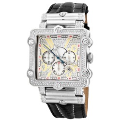 Phantom Silver-tone Chronograph Crystal Dial Silver-tone Steel Diamond Men's Watch JB-6215-238-B
