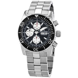 Pre-owned Revue Thommen Diver Chronograph Tachymeter Black Dial Men's Watch 17030.6137