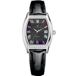 Gemma Quartz Black Dial Ladies Watch CV2440