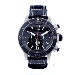 Pre-owned Jaeger LeCoultre Master Compressor Chronograph Black Dial Men's Watch Q178T471