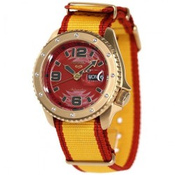 5 Sports Automatic Red Dial Men's Watch SRPF24