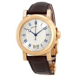 Pre-owned Breguet Marine Silver Dial Men's Watch 5817BA/12/9V8