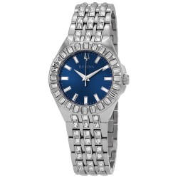 Crystal Quartz Blue Dial Ladies Watch 96L290