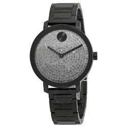 Bold Evolution Quartz Grey Crystal Dial Ladies Watch 3600930