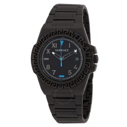 Greca Reaction Quartz Black Dial Men's Watch VE3I00622
