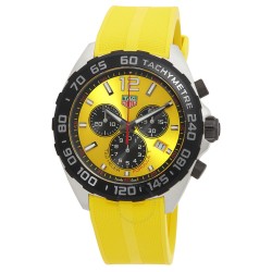Formula 1 Chronograph Quartz Yellow Dial Men's Watch CAZ101AM.FT8054