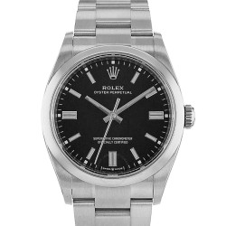 Pre-owned Rolex Oyster Perpetual 36 Automatic Chronometer Black Dial Men's Watch 126000 BKSO