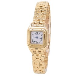 Pre-owned Cartier Panthere Mini Quartz Silver Dial Ladies Watch W25034N3