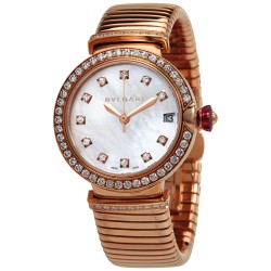 Serpenti Tubogas 18kt Rose Gold Diamond Ladies Watch 103034