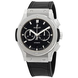 Pre-owned Hublot Classic Fusion Chronograph Automatic Black Dial Men's Watch 541.NX.1171.LR