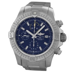 Pre-owned Breitling Avenger Chronograph Automatic Chronometer Blue Dial Men's Watch A13317