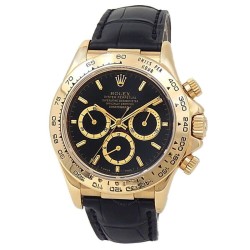 Pre-owned Rolex Daytona Chronograph Automatic Black Dial Men's Watch 16518 BKSL