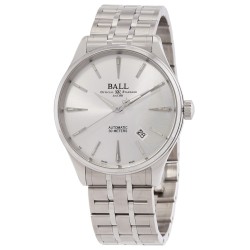 Open Box - Ball Trainmaster Legend Automatic Silver Dial Watch NM9080D-S1J-SL