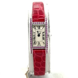 Pre-owned Cartier Tank Allongee Quartz Silver Dial Ladies Watch WB302831