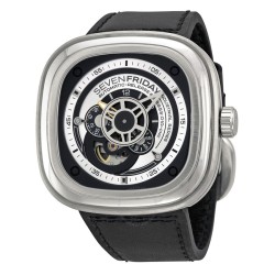 Industrial Essence Silver and Black Dial Automatic Men's Watch P1-1
