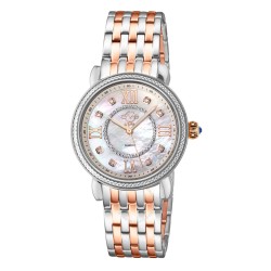 Marsala Diamond Mother of Pearl Dial Ladies Watch 9865B