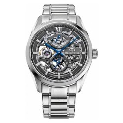 Contemporary Manual Wind Grey Dial Watch RE-AZ0101N00B