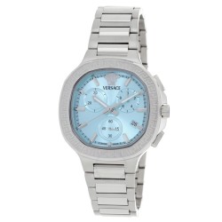 V-Chrono Square Chronograph Quartz Turquoise Dial Watch VEVCA0324