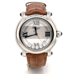 Pre-owned Chopard Happy Sport Quartz Ladies Watch 28/8964-23