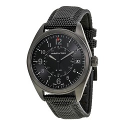 Khaki Field Black Dial Black PVD Men's Watch H68401735