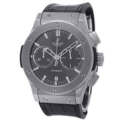 Pre-owned Hublot Classic Fusion Chronograph Automatic Grey Dial Men's Watch 521.NX.7070.LR