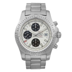 Pre-owned Breitling Breitling Colt Chronograph Automatic Chronometer White Dial Men's Watch A1338811/G804-173A