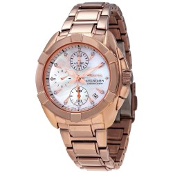 Open Box - Seiko Velatura Chronograph Quartz Diamond Mother Of Pearl Dial Ladies Watch Sndx92p1