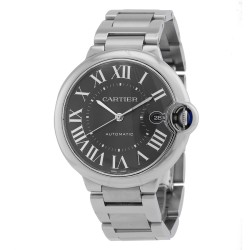 Pre-owned Cartier Ballon Bleu Automatic Grey Dial Men's Watch WSBB0060