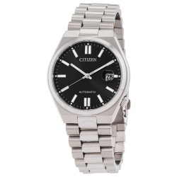 Tsuyosa Automatic Black Dial Men's Watch NJ0150-56E