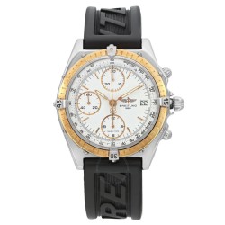 Pre-owned Breitling Chronomat Chronograph Automatic Chronometer White Dial Men's Watch D13047