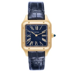 Santos-Dumont Large Model Quartz Blue Dial Watch WGSA0077