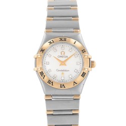 Pre-owned Omega Constellation Quartz Diamond Ladies Watch 1362.70.00