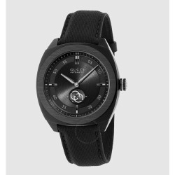 Interlocking G Automatic Black Dial Men's Watch YA142330