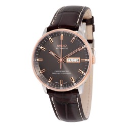 Commander II Grey Dial Maroon Leather Men's Watch M0214312606100