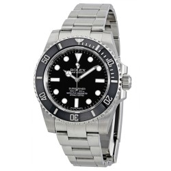 Pre-owned Rolex Submariner Automatic Chronometer Black Dial Men's Watch 114060 BKSO