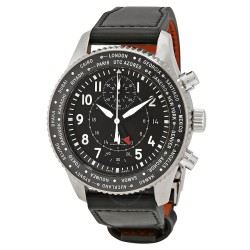 Pilot Black Dial Automatic Men's GMT Watch IW395001