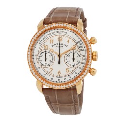 Complications Silvery Opaline Dial Ladies Hand Wound Diamond Watch 7150/250R-001