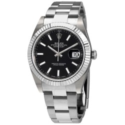 Datejust 41 Black Dial Stainless Steel Automatic Men's Watch 126334BKSO