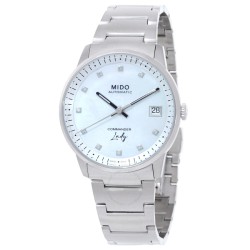 Commander Automatic Diamond White Mother of Pearl Dial Ladies Watch M0212071110600