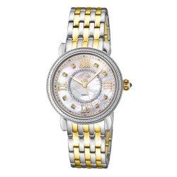 Marsala Diamond Mother of Pearl Dial Ladies Watch 9864B
