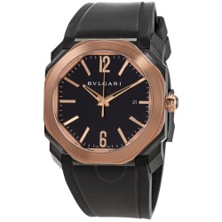 Pre-owned Bvlgari Octo L'Originale Automatic Black Dial Men's Watch 102485