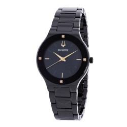 Millennia Quartz Black Mother of Pearl Dial Ladies Watch 98R293