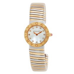 Pre-owned Bvlgari Bvlgari Mother Of Pearl Dial Two-tone Ladies Watch 102147