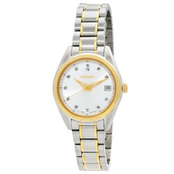 Diamonds Quartz Silver Dial Two-Tone Ladies Watch SUR582P1