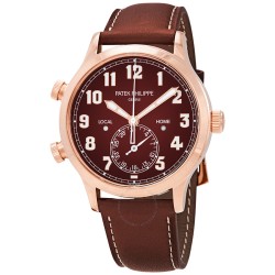 Calatrava Pilot Travel Time 18kt Rose Gold Automatic Men's Watch 5524R-001